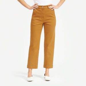 Everlane Straight Leg Crop Golden Brown Size 2